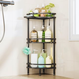 Foto 1 | Foto 1 | Carrito De Ducha Hapirm Standing Corner 3 Niveles Acero Inoxidable Negro - Venta Internacional.