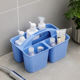 Foto 2 | Foto 2 | Cesta De Ducha Portátil Uujoly Con Asa Color Azul Oscuro - Venta Internacional.