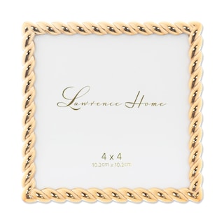 Foto 1 | Foto 1 | Marco De Fotos Lawrence Frames Con Diseño De Cuerda  10 X 10 Cm  Dorado - Venta Internacional.