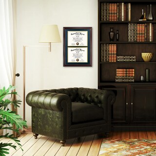 Foto 6 | Foto 6 | Marco Para Diplomas Graduation Mall Doble 21 X 29 7 Cm Madera De Cerezo - Venta Internacional.