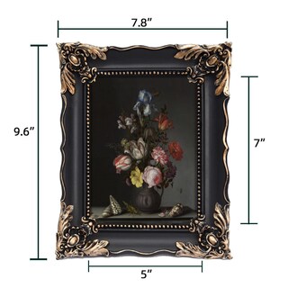 Foto 4 | Foto 4 | Marco De Fotos Vintage Saysmile De 5 X 7 Pulgadas Con Diseño Floral En Relieve - Venta Internacional.