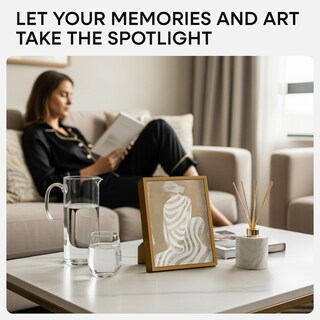 Foto 2 | Foto 2 | Marco De Fotos Homeforia Bronze De 20 X 25 Cm Con Tapete De Vidrio De 13 X 18 Cm - Venta Internacional.