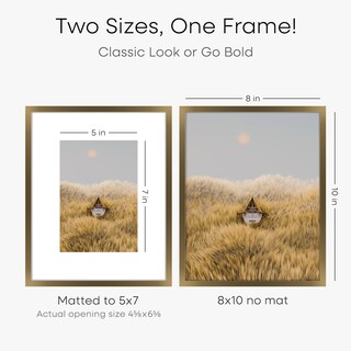 Foto 3 | Foto 3 | Marco De Fotos Homeforia Bronze De 20 X 25 Cm Con Tapete De Vidrio De 13 X 18 Cm - Venta Internacional.