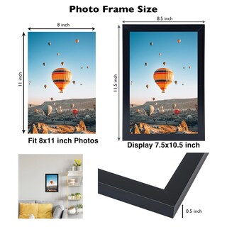 Foto 3 | Foto 3 | Juego De Marcos De Fotos Jcjmy 8 X 11 Color Negro Para Pared O Mesa Paquete De 4 - Venta Internacional.