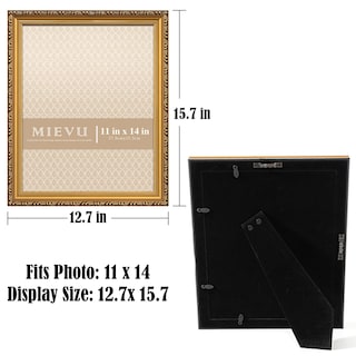Foto 3 | Foto 3 | Marco De Fotos Mievu Dorado De 28 X 35 Cm Para Colgar En La Pared Y En La Mesa - Venta Internacional.