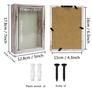 Foto 3 | Foto 3 | Marco Shadow Box Graduation Mall Con Tapa Superior De 5 X 7 Pulgadas Color Blanco - Venta Internacional.