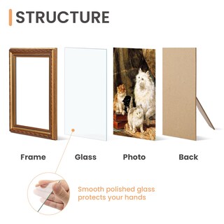 Foto 4 | Foto 4 | Marco De Fotos Upsimples Vintage 8 X 10 Con Vidrio Auténtico  Paquete De 2 - Venta Internacional.