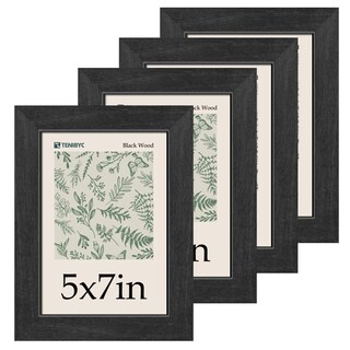 Foto 1 | Foto 1 | Marco De Fotos Tenibyc De Madera Negra  5 X 7 Cm (13 X 18 Cm)  Paquete De 4 - Venta Internacional.