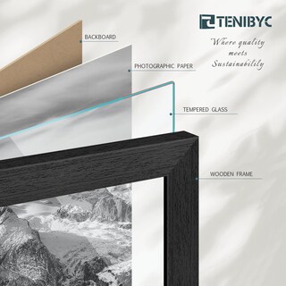 Foto 5 | Foto 5 | Marco De Fotos Tenibyc De Madera Negra  5 X 7 Cm (13 X 18 Cm)  Paquete De 4 - Venta Internacional.
