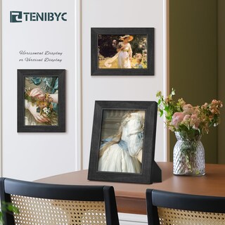 Foto 6 | Foto 6 | Marco De Fotos Tenibyc De Madera Negra  5 X 7 Cm (13 X 18 Cm)  Paquete De 4 - Venta Internacional.