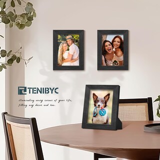 Foto 7 | Foto 7 | Marco De Fotos Tenibyc De Madera Negra  5 X 7 Cm (13 X 18 Cm)  Paquete De 4 - Venta Internacional.