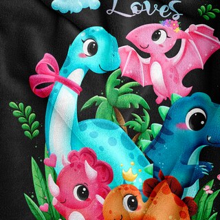 Foto 2 | Foto 2 | Manta Amonee-yl Dinosaur Just A Girl Who Love 40x50 Cm - Venta Internacional.