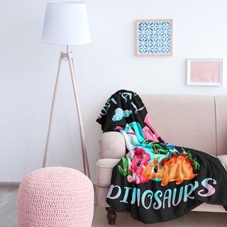 Foto 6 | Foto 6 | Manta Amonee-yl Dinosaur Just A Girl Who Love 40x50 Cm - Venta Internacional.