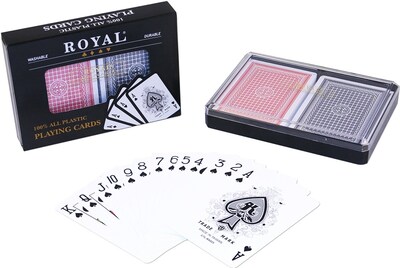 Foto 1 | Foto 1 | Barajas De Póquer Playing Cards Royal 100% Plástico Tamaño 2 - Venta Internacional.