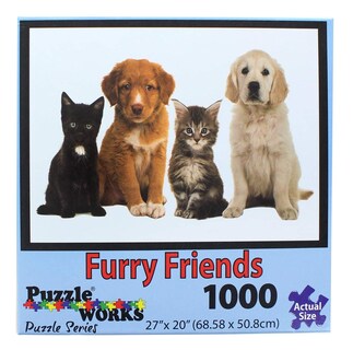 Foto 1 | Foto 1 | Puzzle Puzzleworks Furry Friends 1000 Piezas - Venta Internacional.