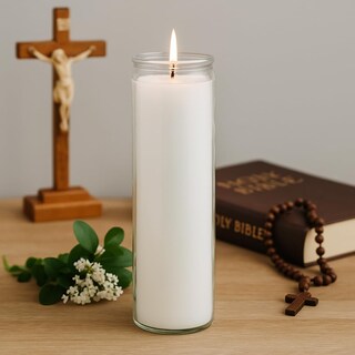 Foto 4 | Foto 4 | Vela De Oración Devocional Estrella Blanca 5x20cm Blanca - Venta Internacional.