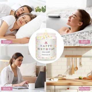 Foto 5 | Foto 5 | Set De Velas Yinuo Light Happy Birthday 200 Ml De Soja Natural - Venta Internacional.