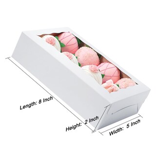 Foto 3 | Foto 3 | Cajas Para Galletas Johopack 50 Unidades Panadería Con Ventana 20 X 12 X 5 Cm Color Blanco - Venta Internacional.