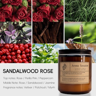 Foto 2 | Foto 2 | Velas Aromáticas Arcasa Sandalwood Rose Organic Soja 200g - Venta Internacional.