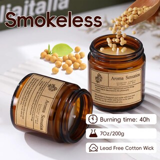 Foto 3 | Foto 3 | Velas Aromáticas Arcasa Sandalwood Rose Organic Soja 200g - Venta Internacional.