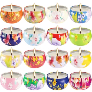 Foto 1 | Foto 1 | Juego De Velas Aromáticas Cltniket De 2.5 Oz X 16 Con Diseño Floral - Venta Internacional.