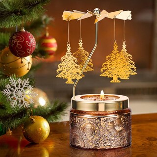 Foto 3 | Foto 3 | Candle Gift Daisred Diseño De Árbol De Navidad Giratorio Y Perfumado - Venta Internacional.