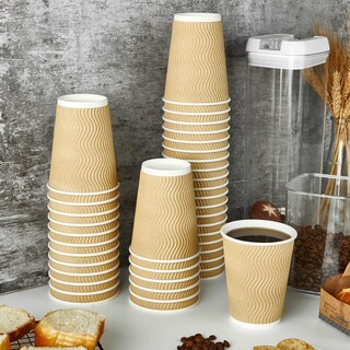Foto 3 | Foto 3 | Tazas De Café Dailypack D12 360 Ml Aisladas Pared Ondulada 80 Unidades - Venta Internacional.