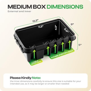 Foto 3 | Foto 3 | Caja de Conexiones Resistente Sockitbox Medium Black - Venta Internacional