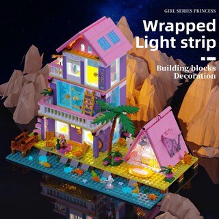 Foto 5 | Foto 5 | Building Blocks Toy Mindbox Girl Beach House Con Luz 791 Unidades - Venta Internacional.