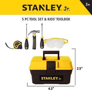 Foto 3 | Foto 3 | Juego De Herramientas Stanley Jr. 5 Piezas Con Caja De Herramientas Para Niños Mayores De 3 Años - Venta Internacional.