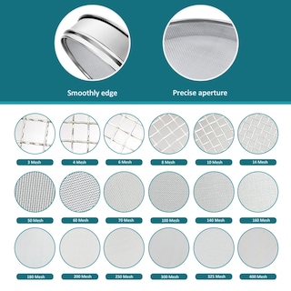 Foto 3 | Foto 3 | Tamiz De Laboratorio Lvdalab 304 Malla De Acero Inoxidable 16 Mallas (1 18 Mm) - Venta Internacional.