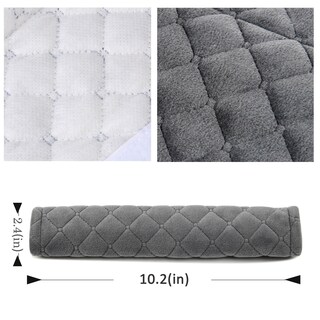 Foto 2 | Foto 2 | Almohadillas De Hombro Para Cinturón De Seguridad Amooca Soft Gris Oscuro 2 Unidades - Venta Internacional.