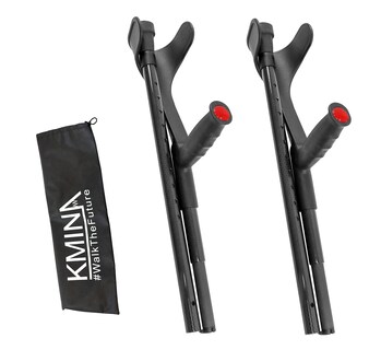 Foto 1 | Foto 1 | Muletas Kmina Pro Plegables De Fibra De Carbono Con Puño Abierto 2 Unidades Para Adultos - Venta Internacional.