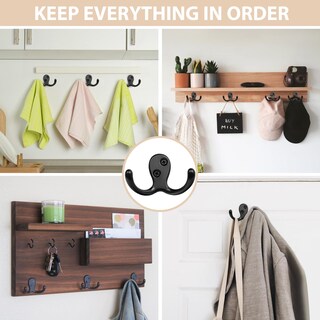 Foto 2 | Foto 2 | Coat Hooks Homanu Paquete De 34 Unidades Resistentes De Doble Punta Montados En La Pared - Venta Internacional.