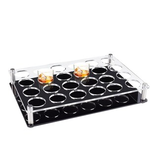 Foto 1 | Foto 1 | Soporte Para Vasos De Chupito Geryvtee Bandeja Acrílica Transparente Para 24 Tazas - Venta Internacional.