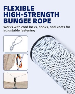 Foto 2 | Foto 2 | Cuerda Elástica Bungee Cord Radix De 3 Mm X 30 M Color Blanco - Venta Internacional.