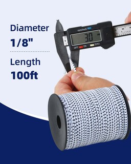 Foto 3 | Foto 3 | Cuerda Elástica Bungee Cord Radix De 3 Mm X 30 M Color Blanco - Venta Internacional.