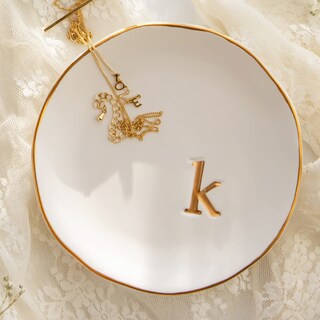 Foto 1 | Foto 1 | Bandeja Para Joyas Collective Home Cerámica Blanca Para Mujer 12 Cm - Venta Internacional.