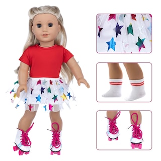 Foto 3 | Foto 3 | Set De Accesorios Para Muñeca Niña Otmoon De 18 Pulgadas Con Patín De Viaje - Venta Internacional.