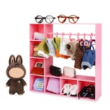 Armario De Ropa Para Muñecas Con 10 Perchas Para Muñecas A La Moda - Venta Internacional.