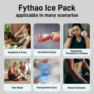 Foto 6 | Foto 6 | Paquete De Hielo Fythao 2 Unidades Reutilizables Para Terapia De Frío Y Calor Color Azul - Venta Internacional.