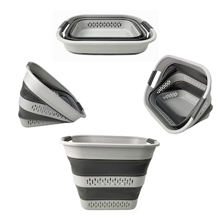Foto 4 | Foto 4 | Cesta De Lavandería Sammart Plegable De 40 Litros (10.5 Galones)  Color Gris - Venta Internacional.