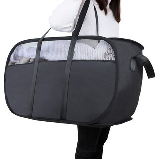 Foto 1 | Foto 1 | Cesto De Ropa Plegable Xiayan Negro Con Asas Duraderas - Venta Internacional.