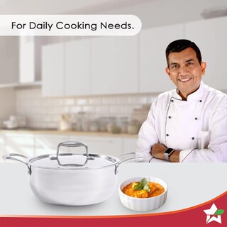 Foto 3 | Foto 3 | Cacerola Wonderchef Nigella De 3 Capas De Acero Inoxidable 3 Litros Con Tapa - Venta Internacional.