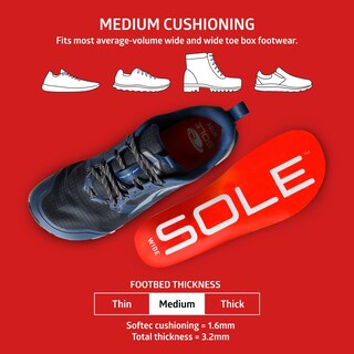 Foto 3 | Foto 3 | Plantillas Sole Active Ancho Y Mediano Soporte Ortopédico Para El Arco - Venta Internacional.