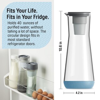 Foto 4 | Foto 4 | Filtro De Agua Pitcher Hydros Slim Design 1 2 L Azul Sin Bpa - Venta Internacional.