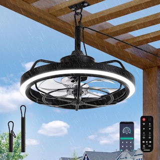 Foto 1 | Foto 1 | Ventilador De Techo Con Luz Concisa Para Exteriores 20 Cm Resistente Al Agua - Venta Internacional.