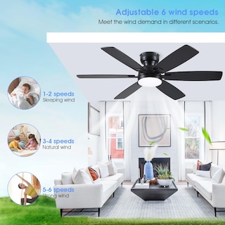 Foto 2 | Foto 2 | Ventilador De Techo Kviflon 52 Con Luces Mando A Distancia Color Negro - Venta Internacional.