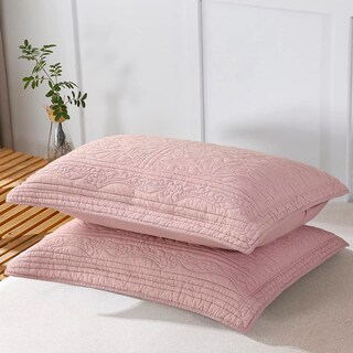 Foto 2 | Foto 2 | Funda De Almohada Winlife Floral 100% Algodón Estándar Rosa Empolvado - Venta Internacional.