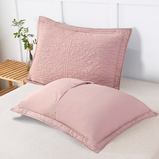 Foto 4 | Foto 4 | Funda De Almohada Winlife Floral 100% Algodón Estándar Rosa Empolvado - Venta Internacional.